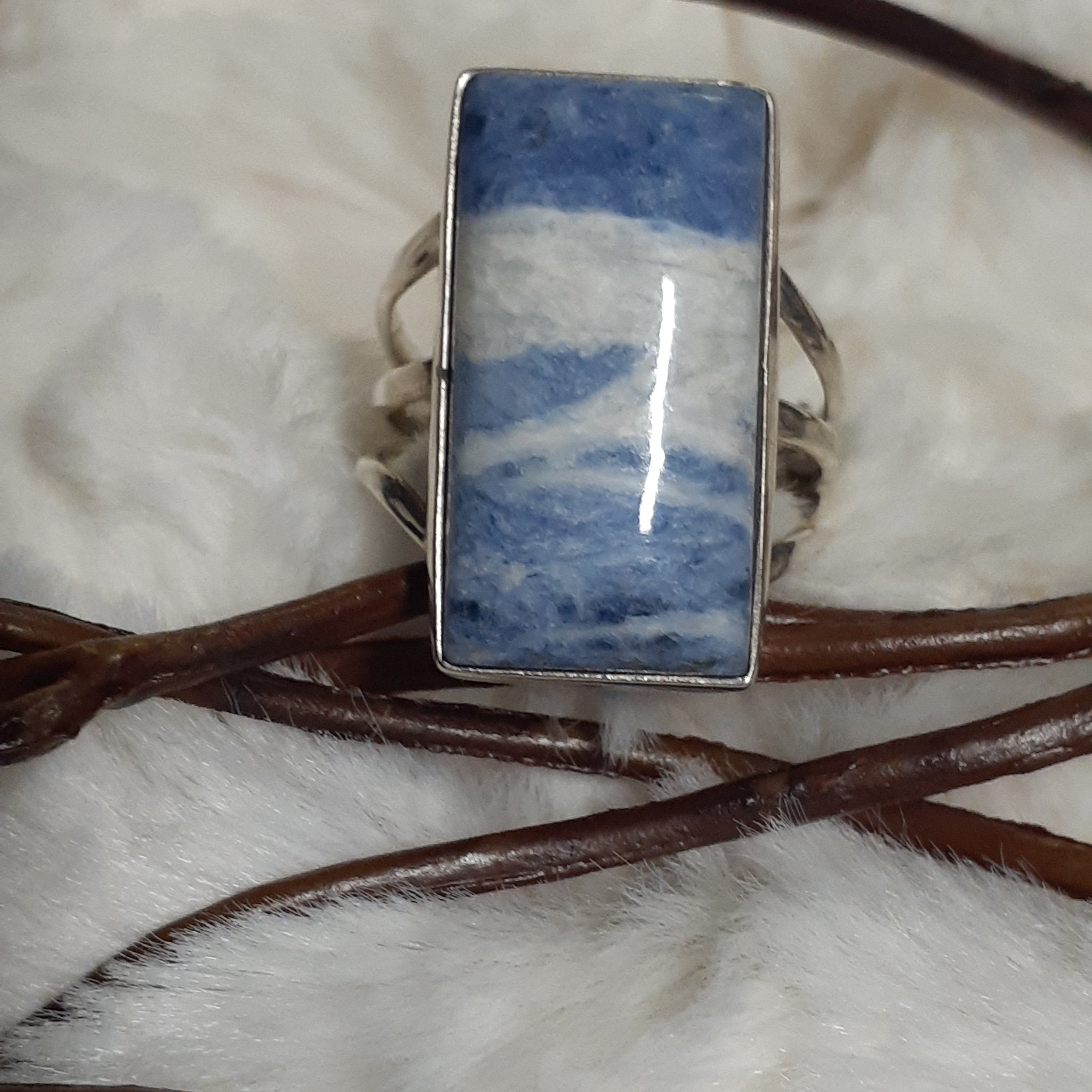 Sodalite Rectangle Ring