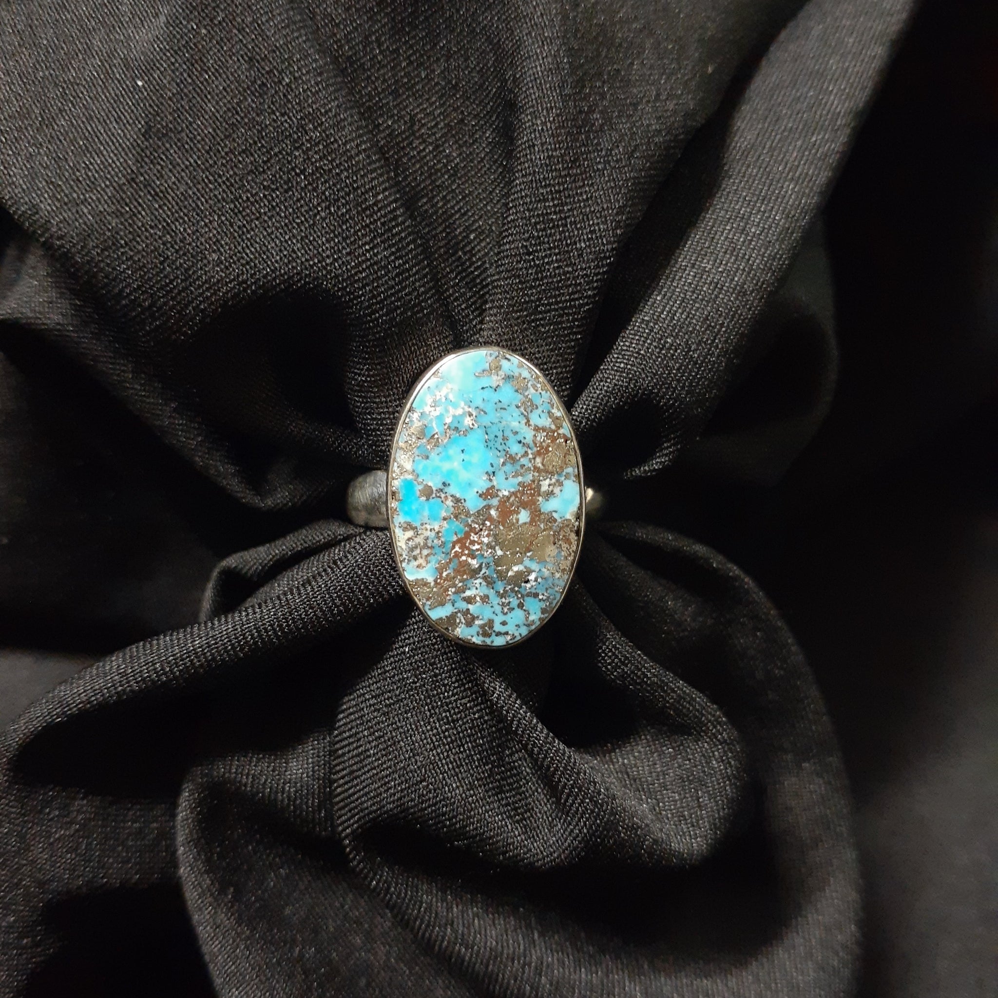 Iranian Persian Turquoise Oval Ring