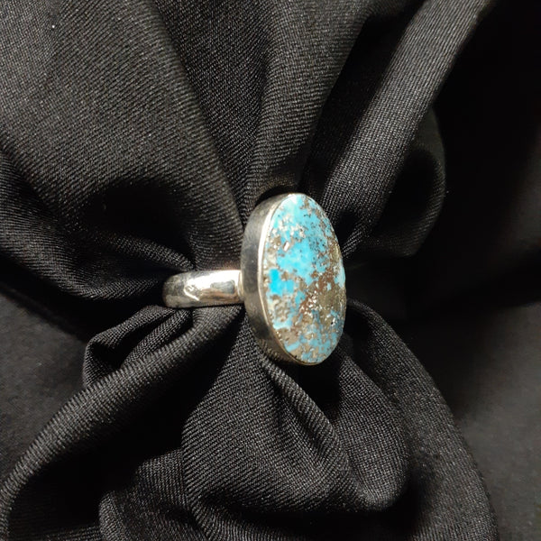 Iranian Persian Turquoise Oval Ring