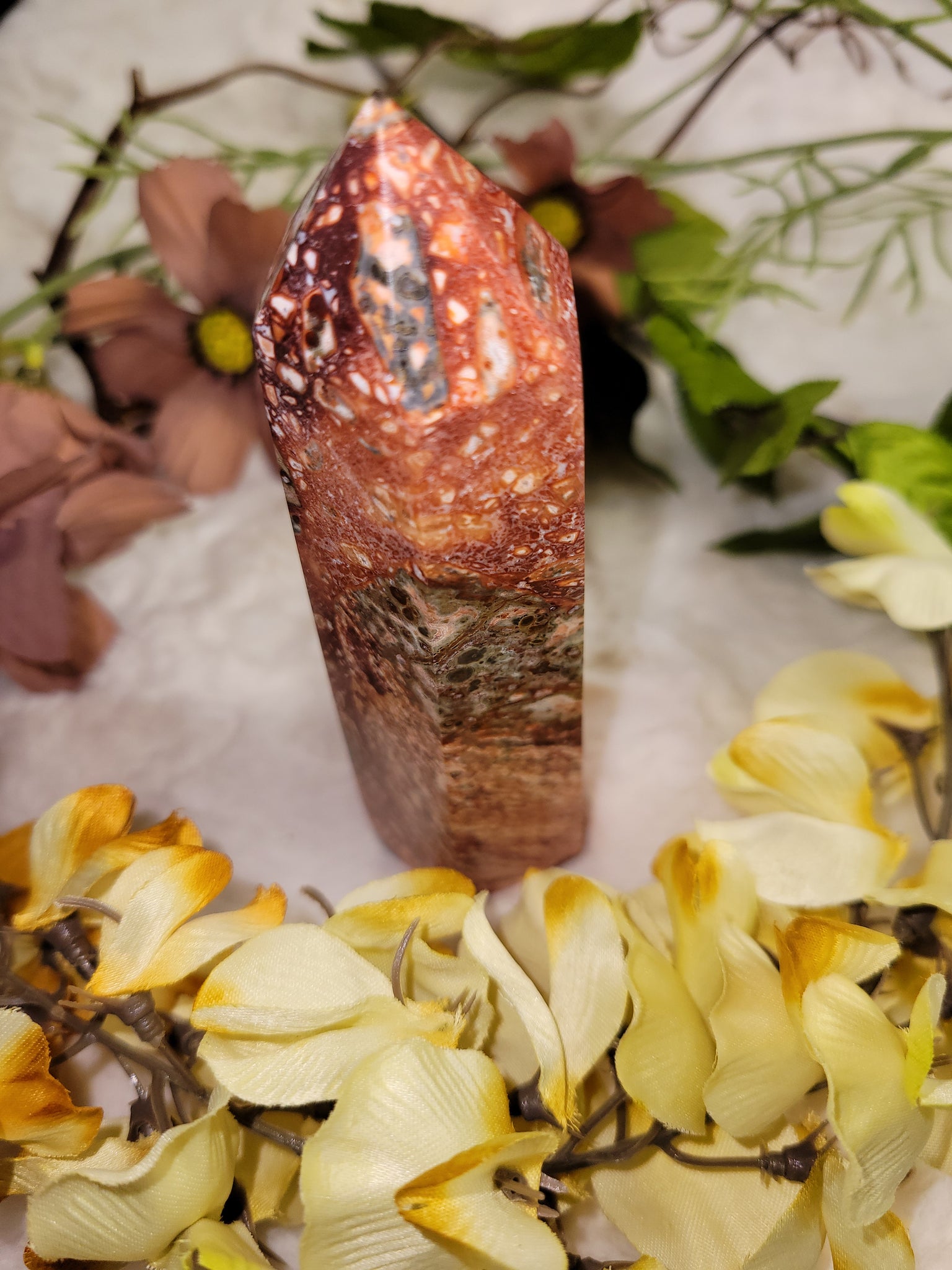 Leopard Skin Jasper Obelisk