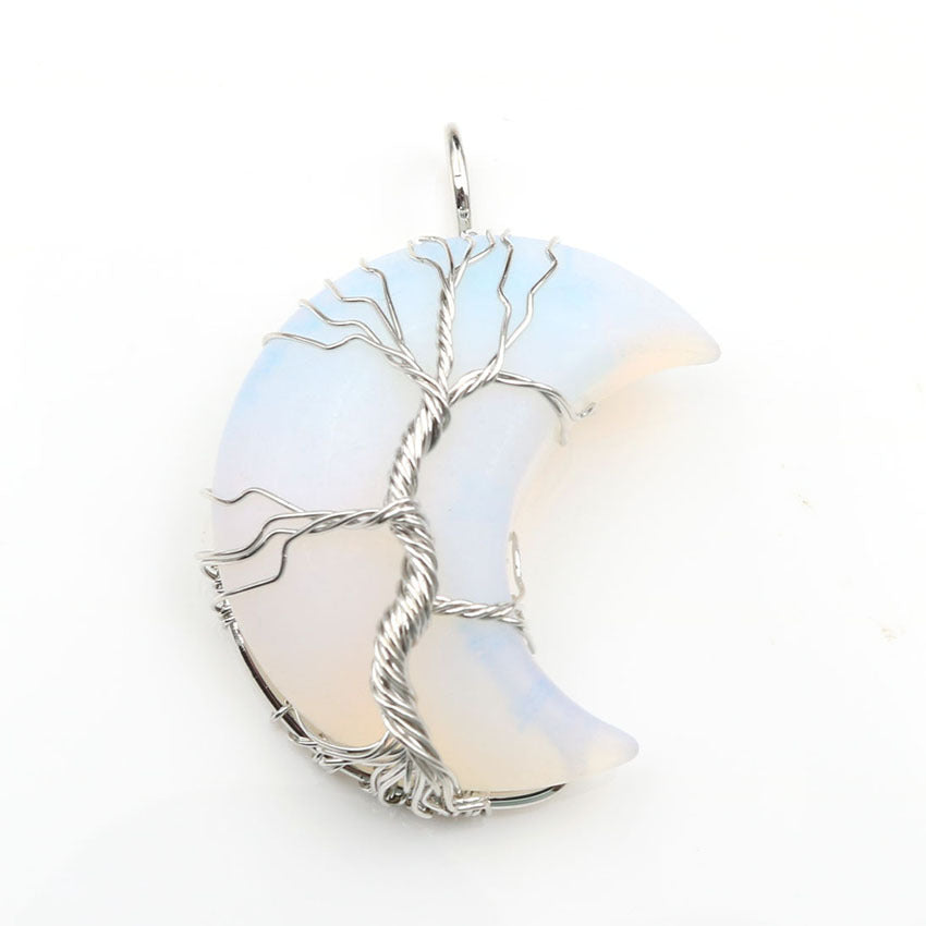 Opalite Moon Design with The Tree of Life