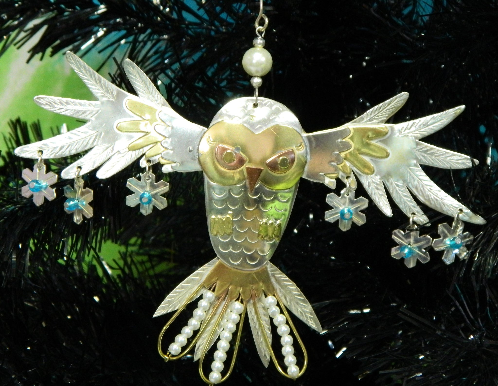 Snowy Owl Ornament Yule Christmas