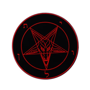Satanic Pentagram Baphomet Pin