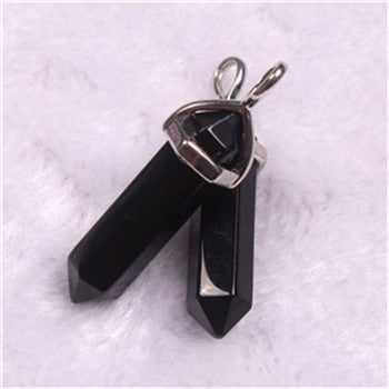 Onyx Point Pendant Necklace