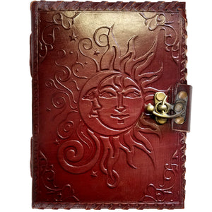 Leather Sun & Moon Journal