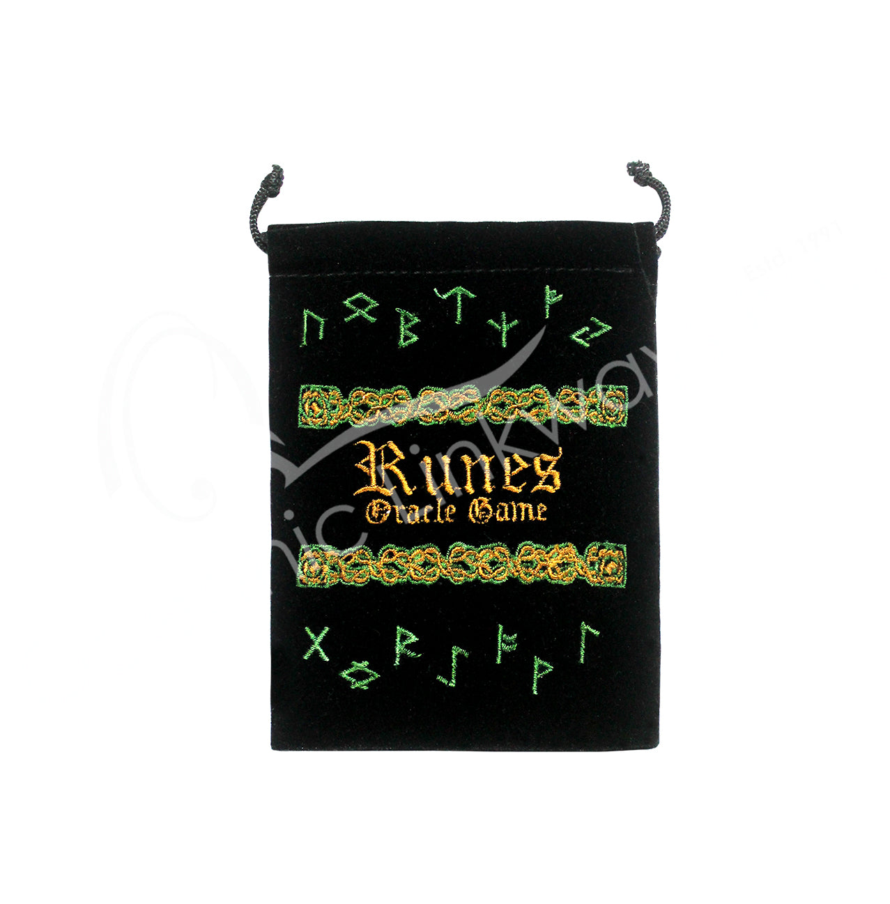 Black Velvet Bag for Rune Set