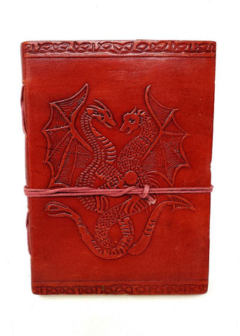 Dragon Leather Journal with Cord Closure