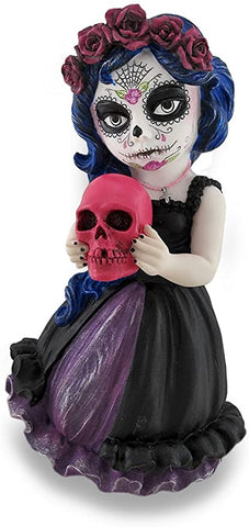 Day of the Dead Holding Pink Skull Cosplay Kids