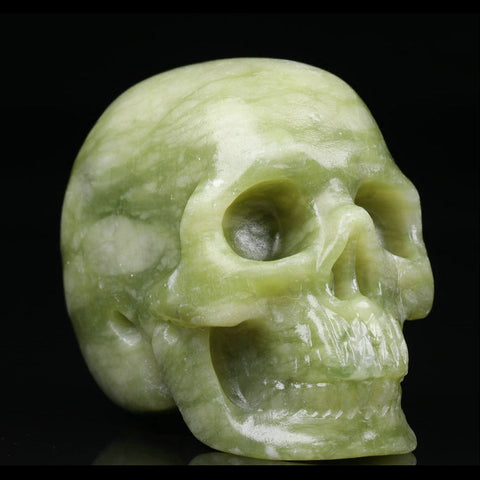 Jade Gemstone Skull