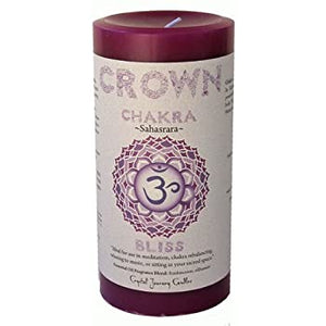 Crown Chakra Pillar Candle 3x6