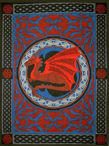 Cotton Tapestry Celtic Dragon