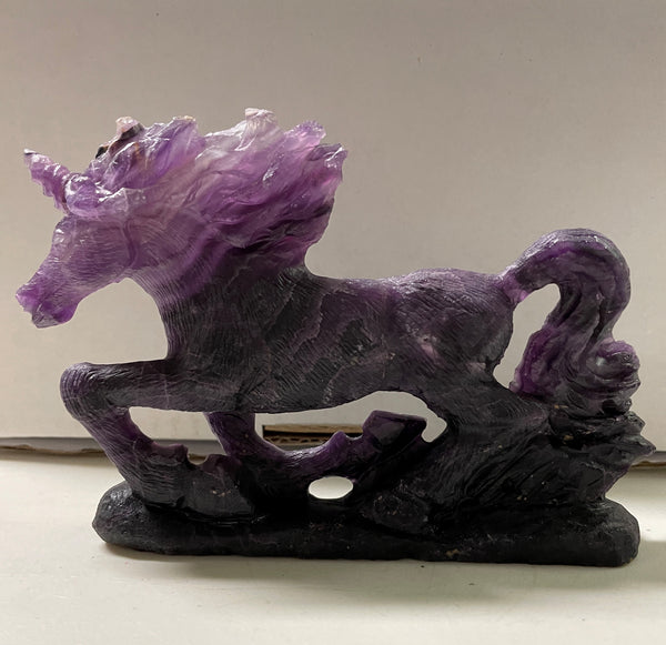 Unicorn Fluorite Carving