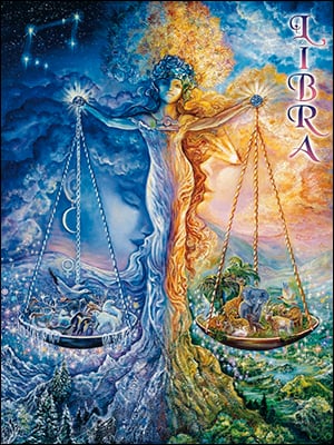 Libra Greeting Card for All Occasions