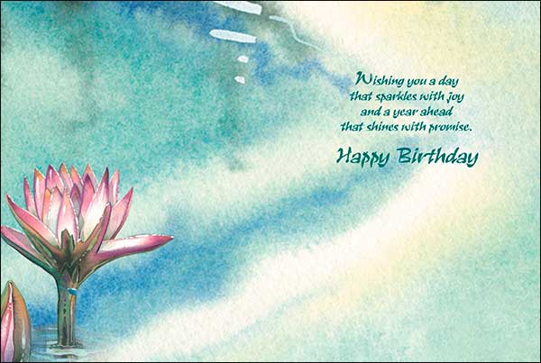 Birthday Card Wishing you a day that sparkles