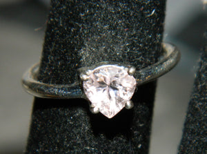 Morganite Sterling Silver Ring