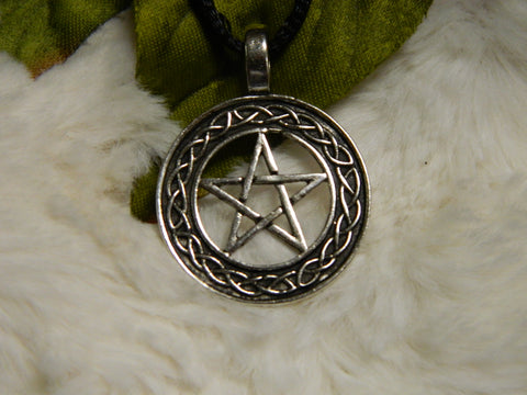 Pentacle with Celtic Knot Pendant