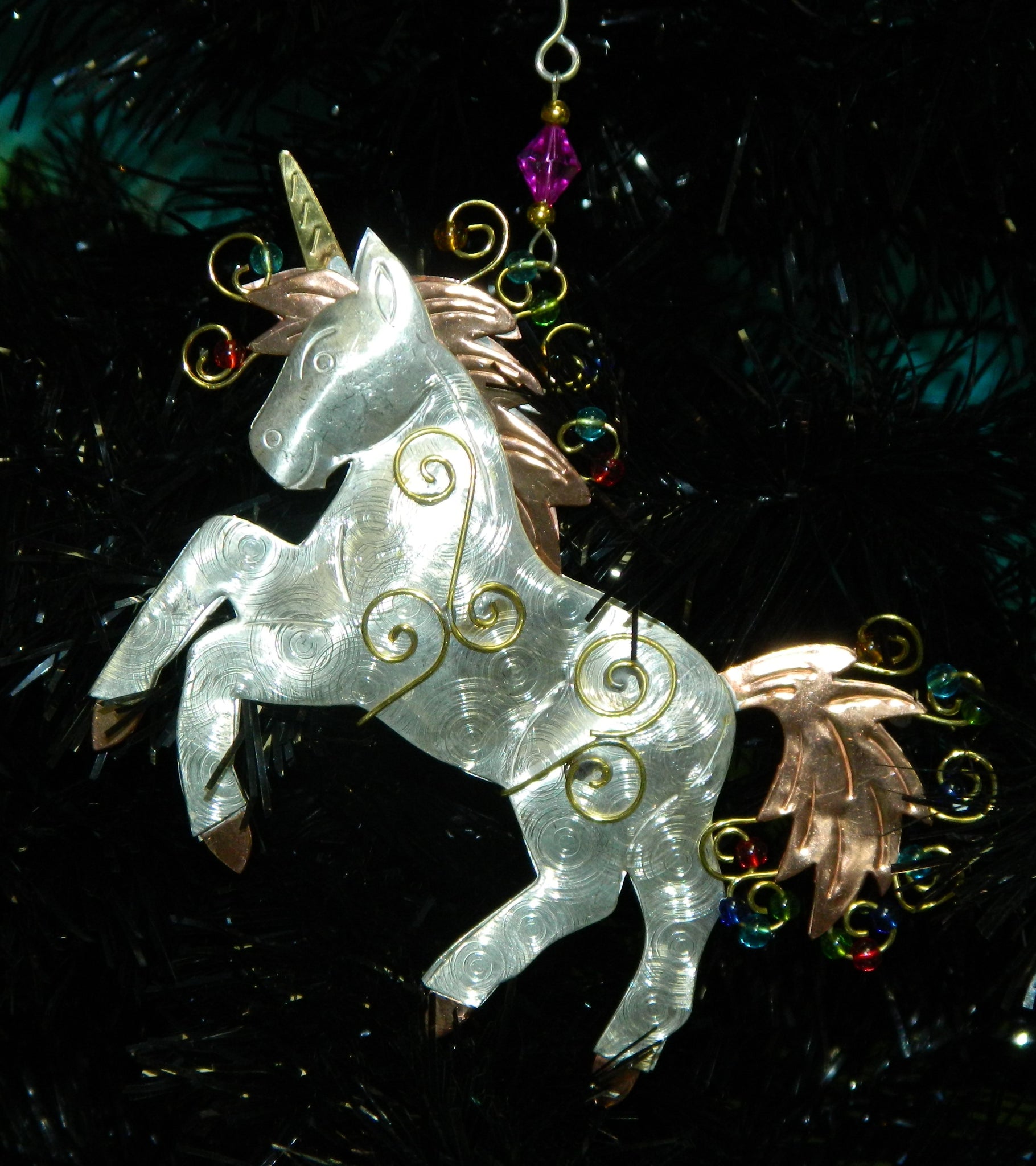 Proud Unicorn Ornament  Yule Christmas