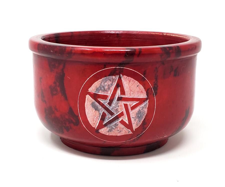 Pentagram Soap Stone Smudge Bowl