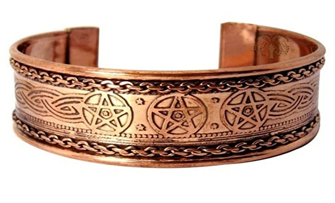 Celtic Knot Pentagram Copper Bracelets