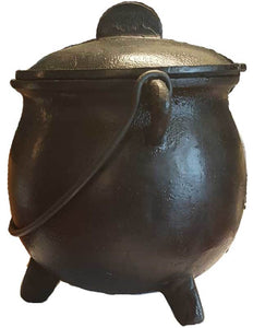 8 Inch Cast Iron Cauldron with Lid