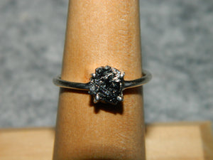 Black Diamond Sterling Silver Ring