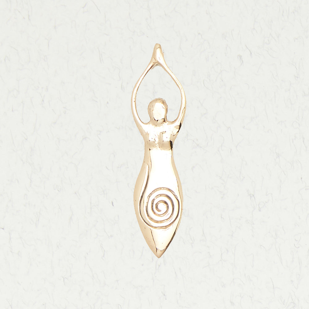 Bronze Pendant Spiral Goddess