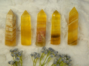 Golden Fluorite Obelisk