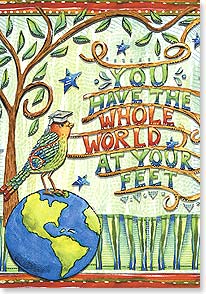 Graduation Card You Have the Whole World at Your Feet