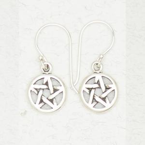 Silver Earring Pentacle