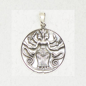 Hecate Goddess of Magic Sterling Silver Pendant