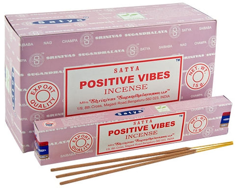 Satya Positive Vibes Incense 15 Gram Pack