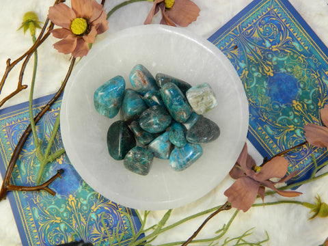 Blue Apatite Tumbled