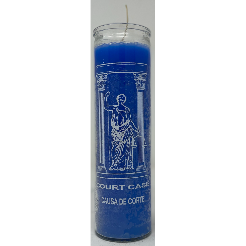 7 Day Candle Court Case Blue