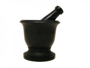 Small Black Soapstone Mortar & Pestle