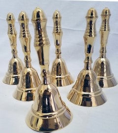 Pentacle Altar Bell Brass