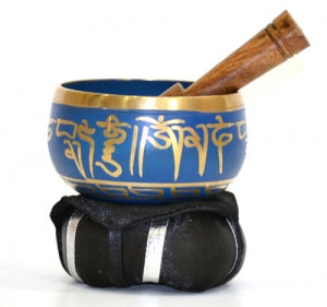 Blue Tibetan Singing Bowl