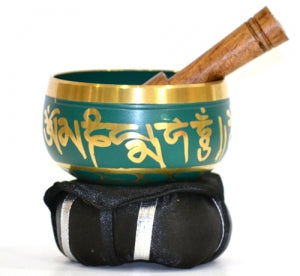 Green Tibetan Singing Bowl