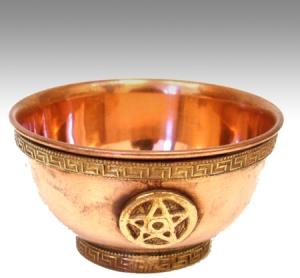 Pentacle Copper Offering Bowl