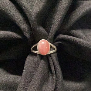 Rhodochrosite Oval Ring