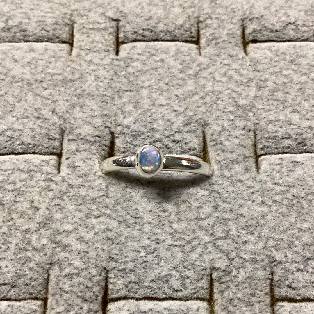 Australian Oval Opal Ring