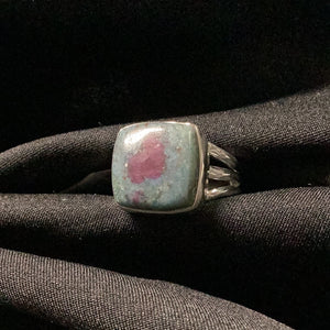 Ruby Kyanite Square Ring