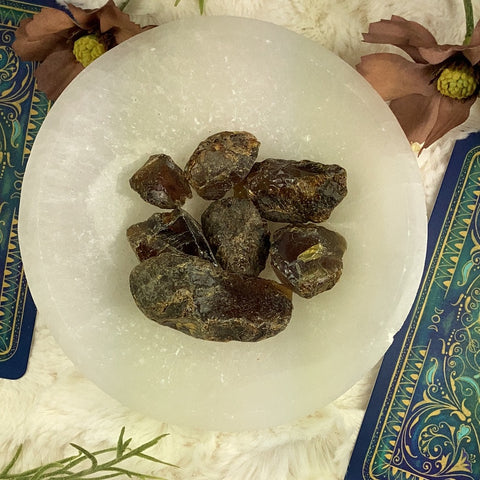 Black Amber Rough Raw