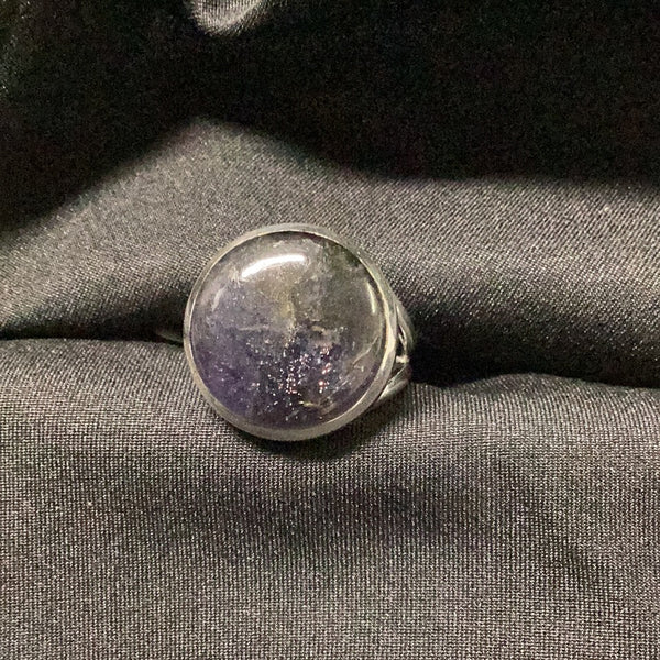 Iolite Circle Ring