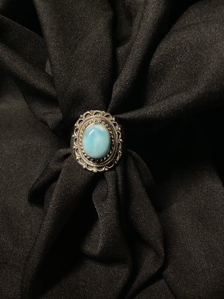 Larimar Oval Ring