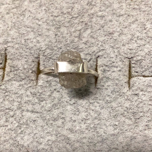 Labradorite Rough Cut Freeform Ring Sterling Silver