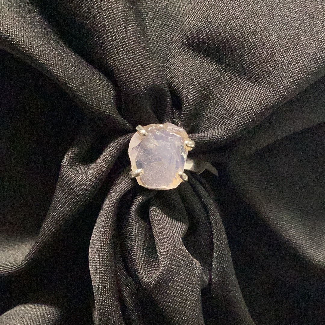 Lavender Quartz Freeform Ring