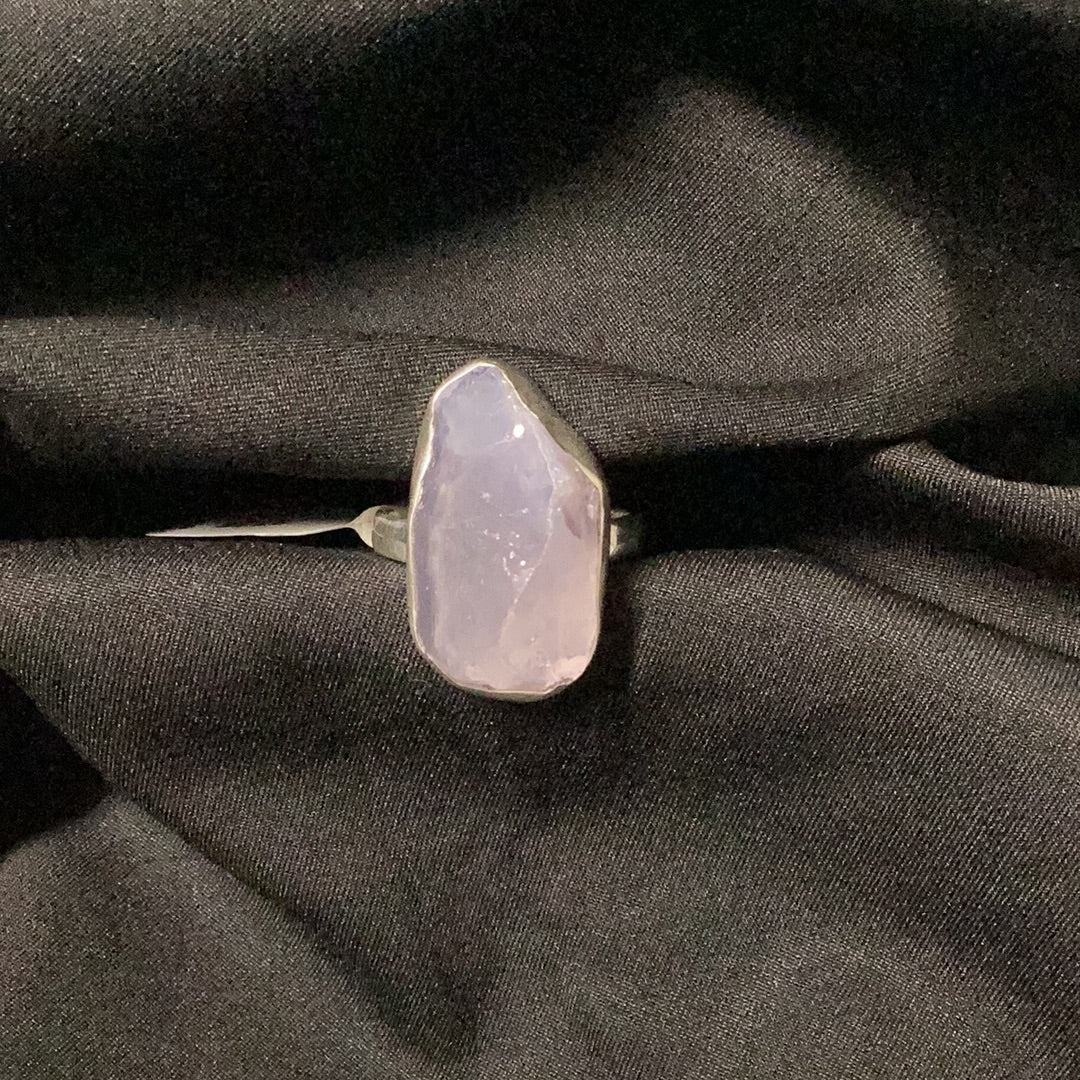 Lavender Quartz Freeform  Ring