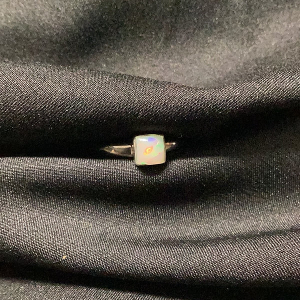 Ethiopian Opal Square Ring