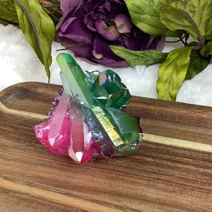 Large Aura Quartz Pink and Green