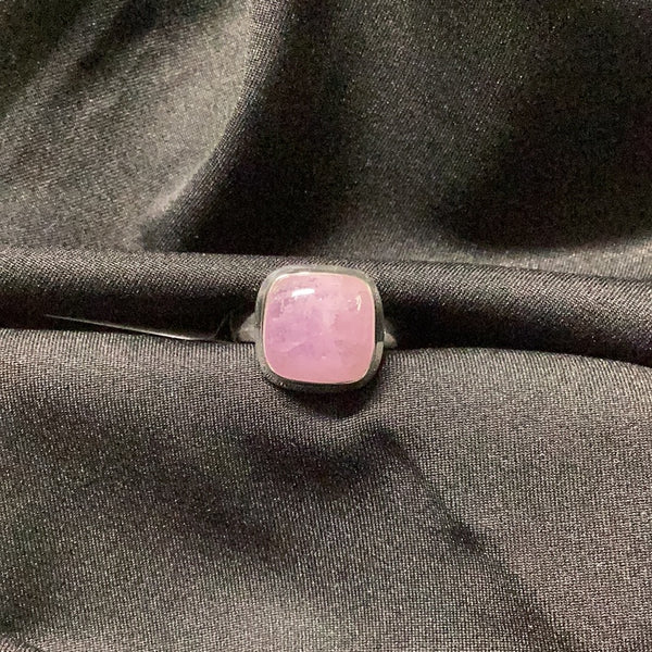 Kunzite Square Ring